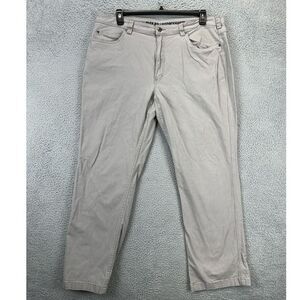 Duluth Trading Co. Flex Ballroom Khakis Pants Mens 40X32‎ Grey Stretch 5-Pockets